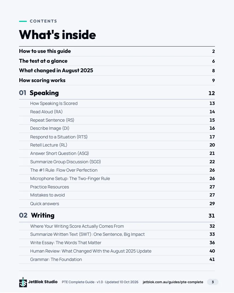 PTE Academic 2026 Complete Guide page preview 1