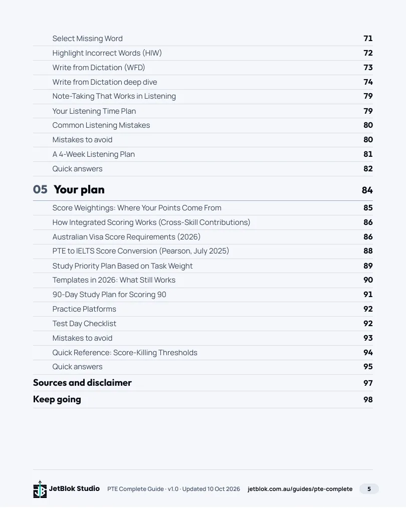 PTE Academic 2026 Complete Guide page preview 2
