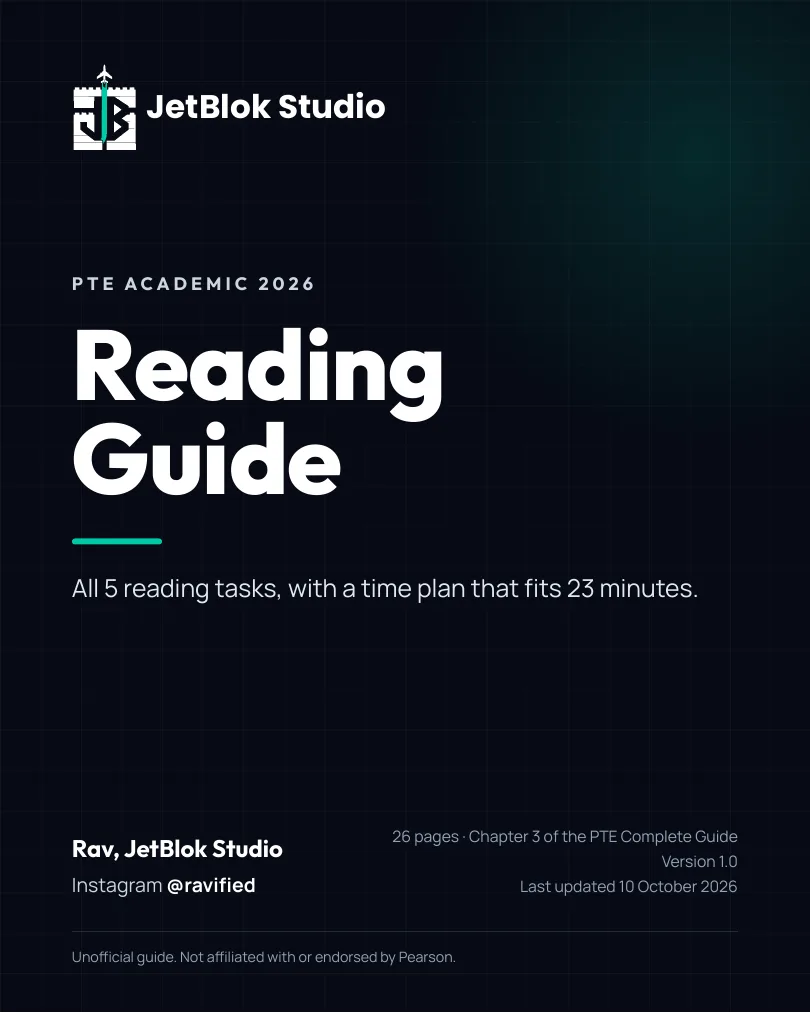 PTE Reading Guide cover