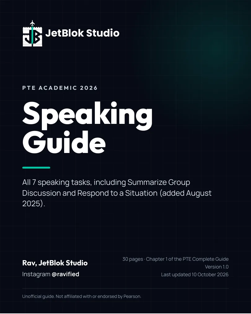 PTE Speaking Guide cover