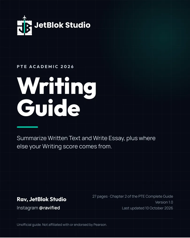PTE Writing Guide cover